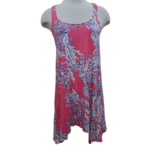 Lilly Pulitzer Samba Monterey Racerback Pima Cotton Pink Multi-color Size XS - Picture 3 of 12